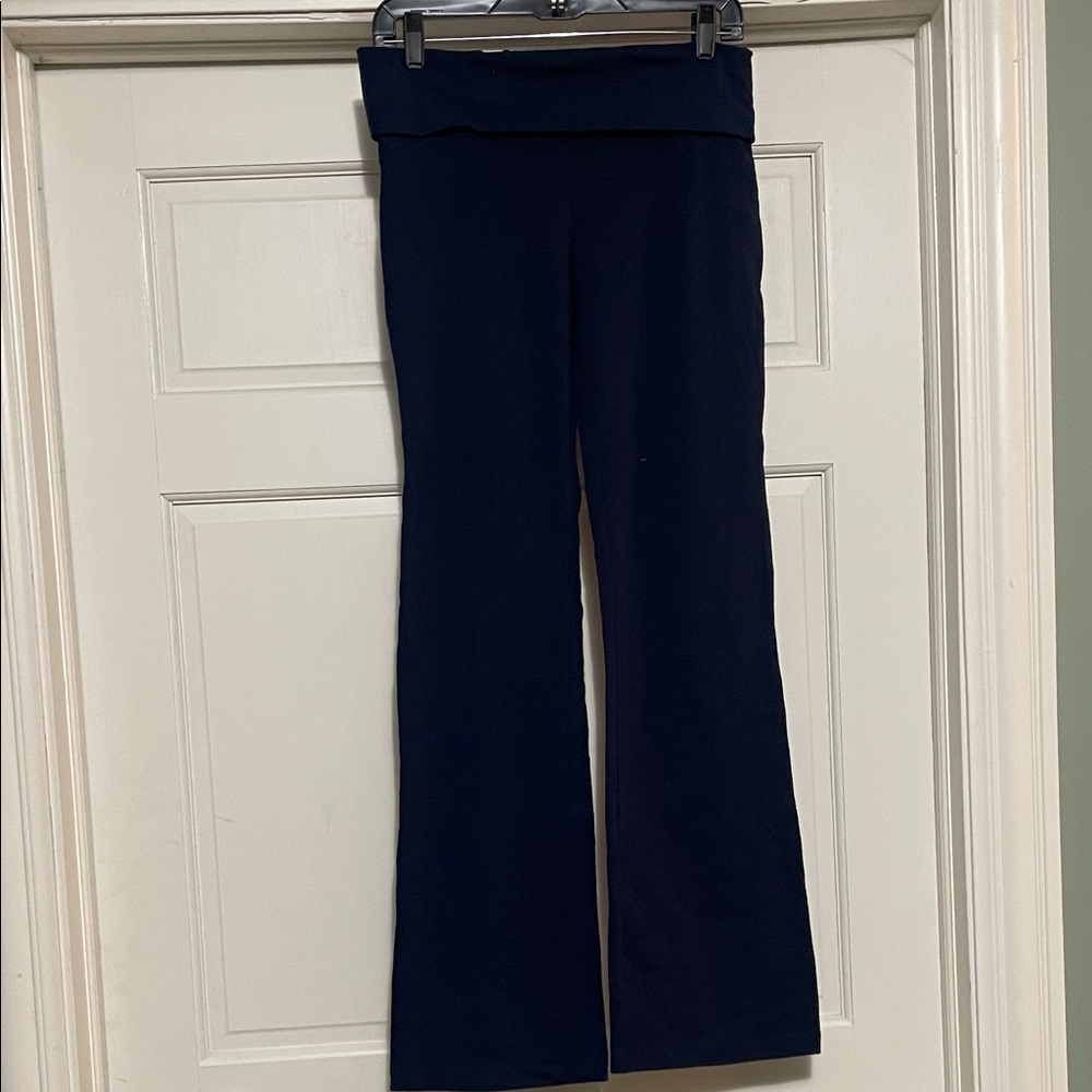 PINK Victoria's Secret flare Leggings - Navy and Pink - Picture 2 of 5